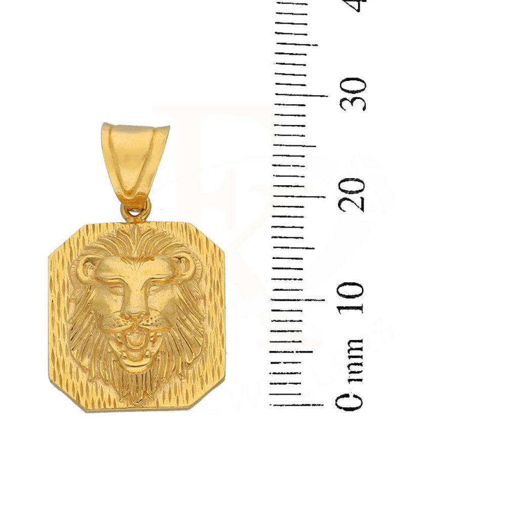 Gold Necklace (Chain With Lion Pendant) 22Kt - Fkjnkl22K5620 Necklaces