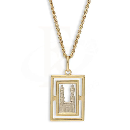 Gold Necklace (Chain With Mosque Pendant) 18Kt - Fkjnkl18K5467 Necklaces