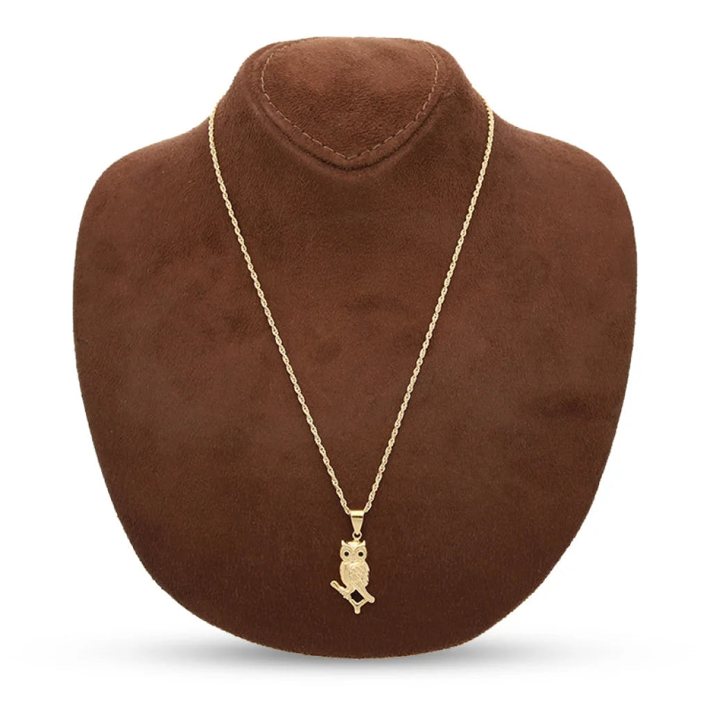 Gold Necklace (Chain With Owl Pendant) 18Kt - Fkjnkl18K5107 Necklaces