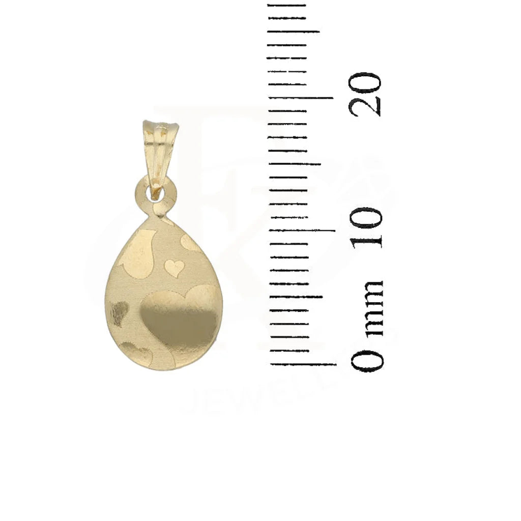 Gold Necklace (Chain With Pear Shaped Pendant) 18Kt - Fkjnkl18K5122 Necklaces