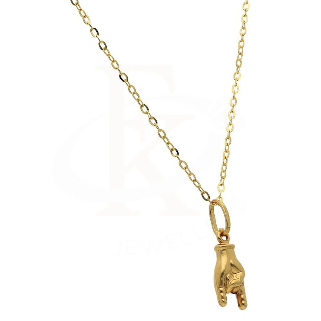 Gold Necklace (Chain With Pendant) 18Kt - Fkjnkl18K2501 Necklaces