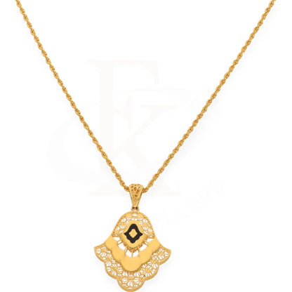 Gold Necklace (Chain With Pendant) 21Kt- Fkjnkl21K7631 Necklaces