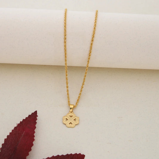 Gold Necklace (Chain With Pendant) 21Kt- Fkjnkl21K7633 Necklaces