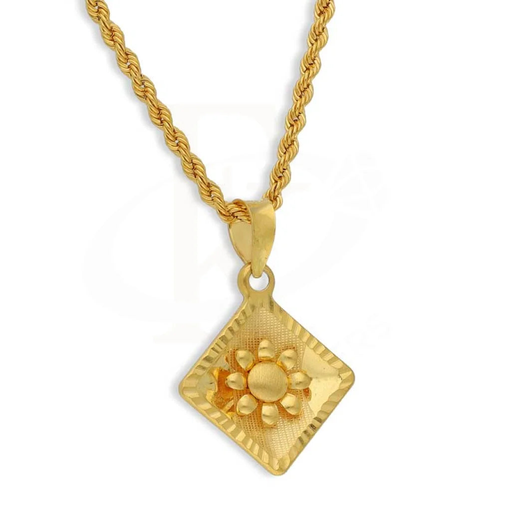 Gold Necklace (Chain With Pendant) 22Kt - Fkjnkl22K2746 Necklaces