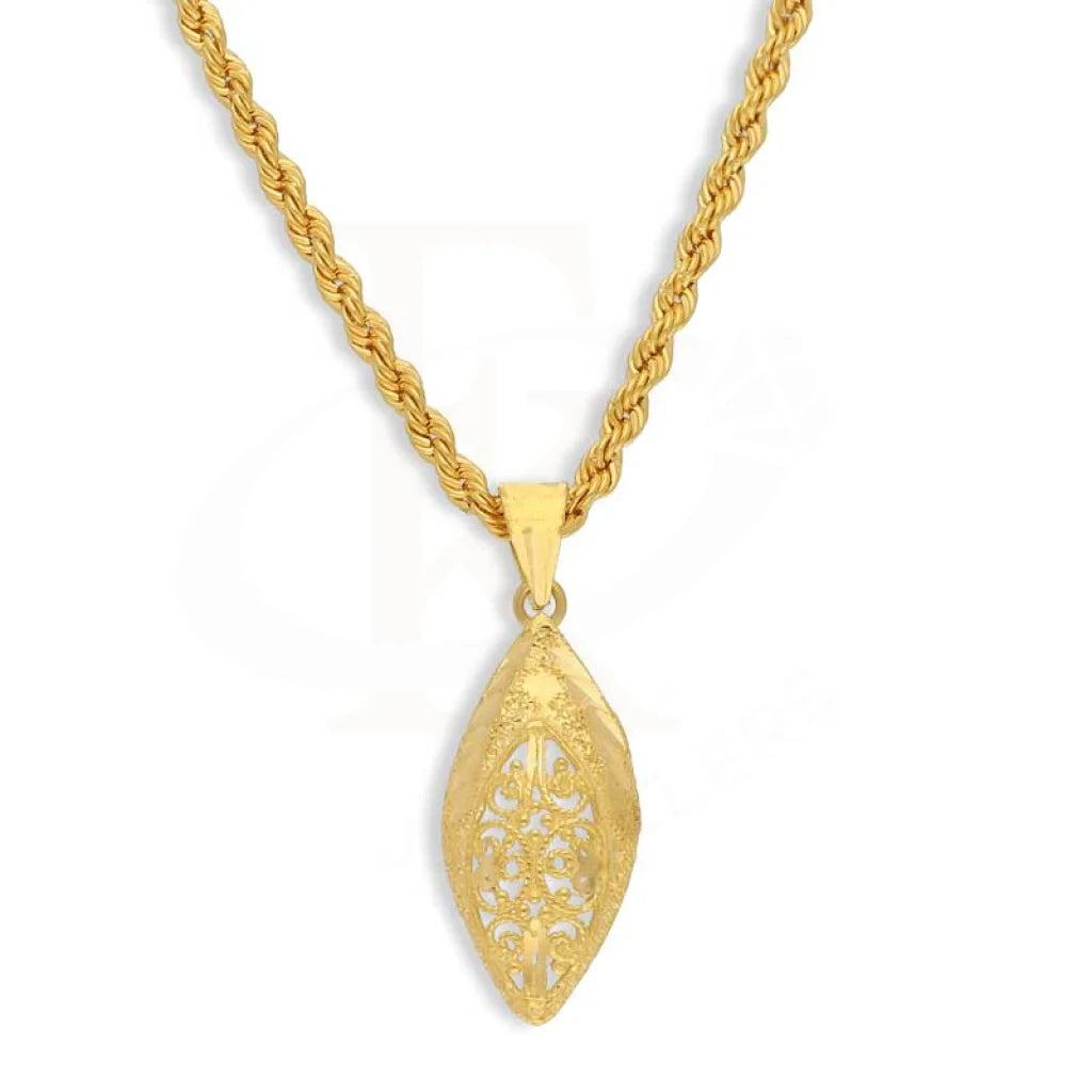 Gold Necklace (Chain With Pendant) 22Kt - Fkjnkl22K2786 Necklaces