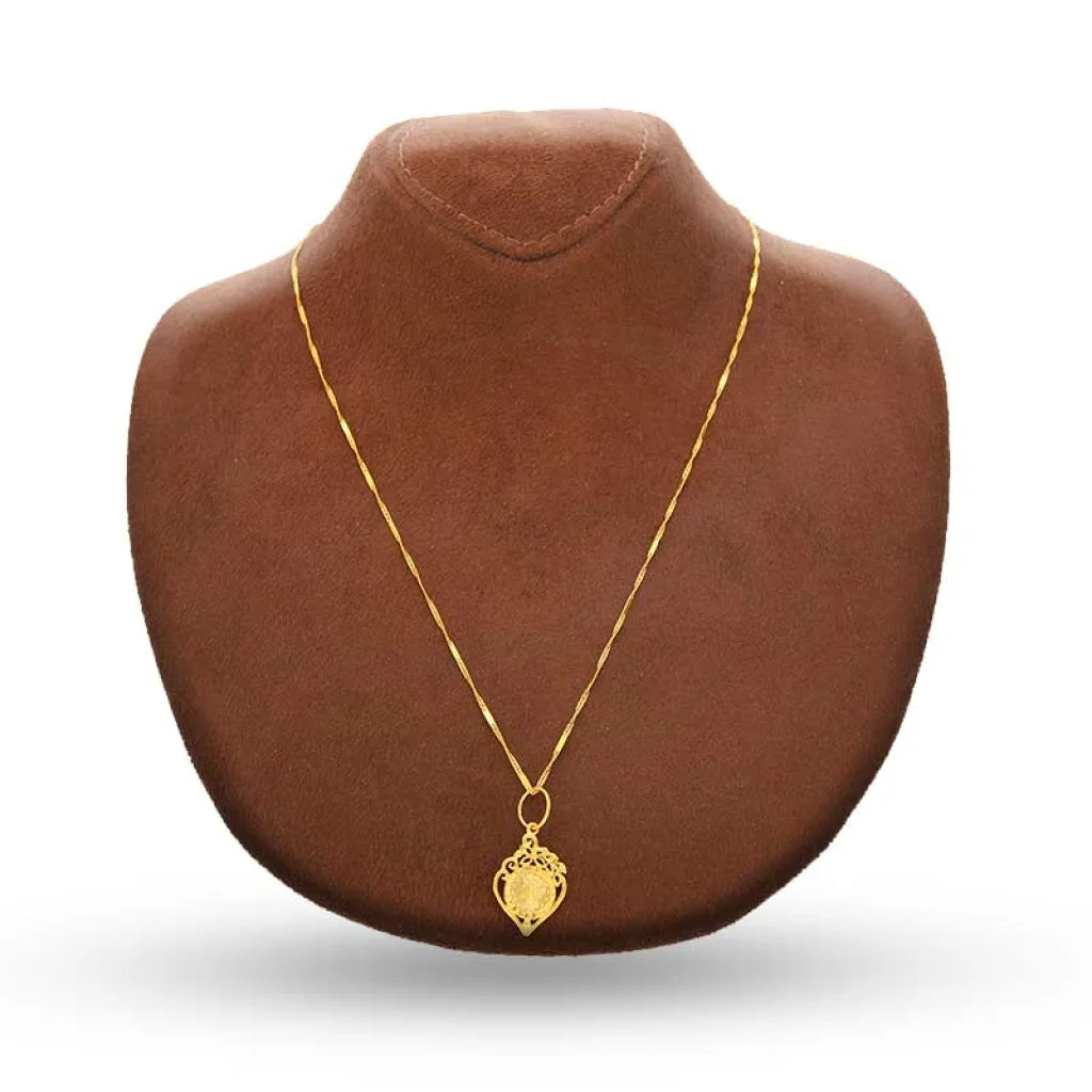 Gold Necklace (Chain With Pendant) 22Kt - Fkjnkl22K3042 Necklaces