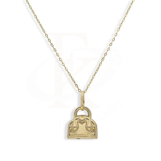 Gold Necklace (Chain With Purse Shaped Pendant) 18Kt - Fkjnkl18K2249 Necklaces