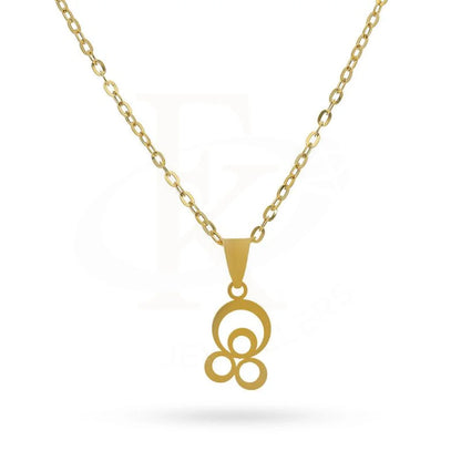 Gold Necklace (Chain With Rings Pendant) 18Kt - Fkjnkl18K2081 Necklaces