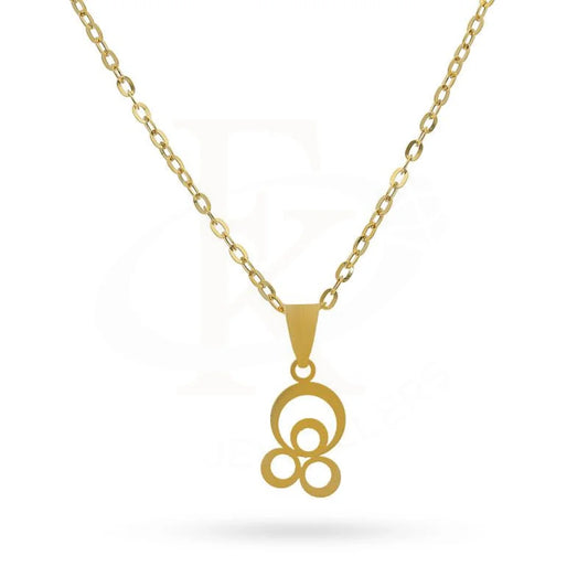 Gold Necklace (Chain With Rings Pendant) 18Kt - Fkjnkl18K2081 Necklaces