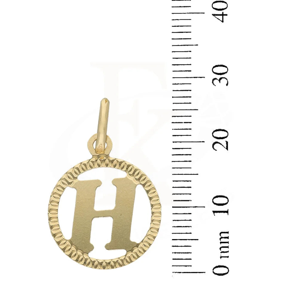 Gold Necklace (Chain With Round Shaped Alphabet Pendant) 18Kt - Fkjnkl18K5243 Necklaces