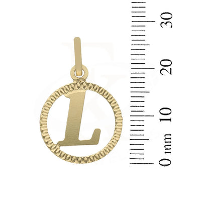 Gold Necklace (Chain With Round Shaped Alphabet Pendant) 18Kt - Fkjnkl18K5243 Necklaces