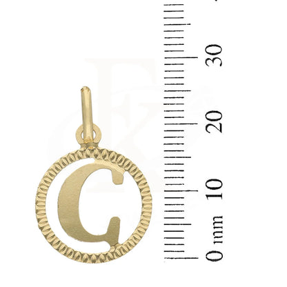 Gold Necklace (Chain With Round Shaped Alphabet Pendant) 18Kt - Fkjnkl18K5243 Necklaces