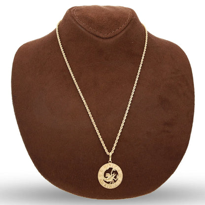 Gold Necklace (Chain With Scorpio Zodiac Sign Pendant) 18Kt - Fkjnkl18K5465 Necklaces