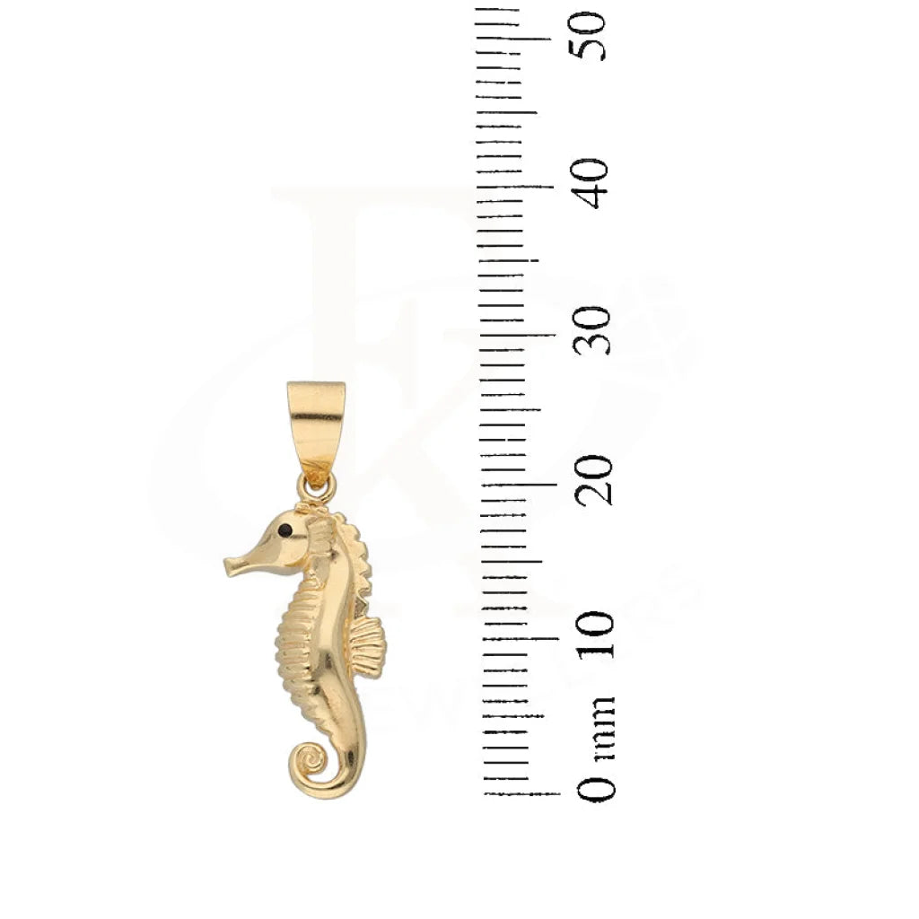 Gold Necklace (Chain With Seahorse Pendant) 18Kt - Fkjnkl18K5468 Necklaces