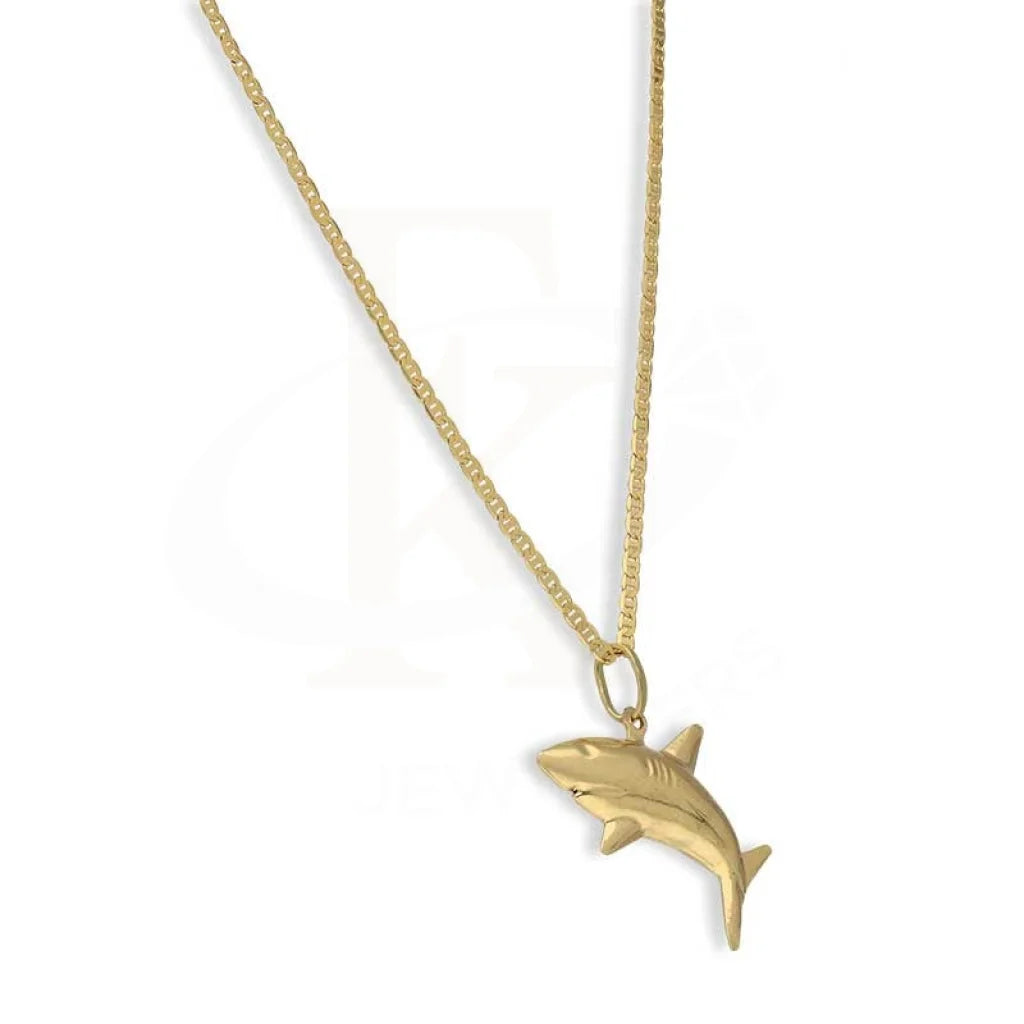 Gold Necklace (Chain With Shark Pendant) 18Kt - Fkjnkl18K3135 Necklaces