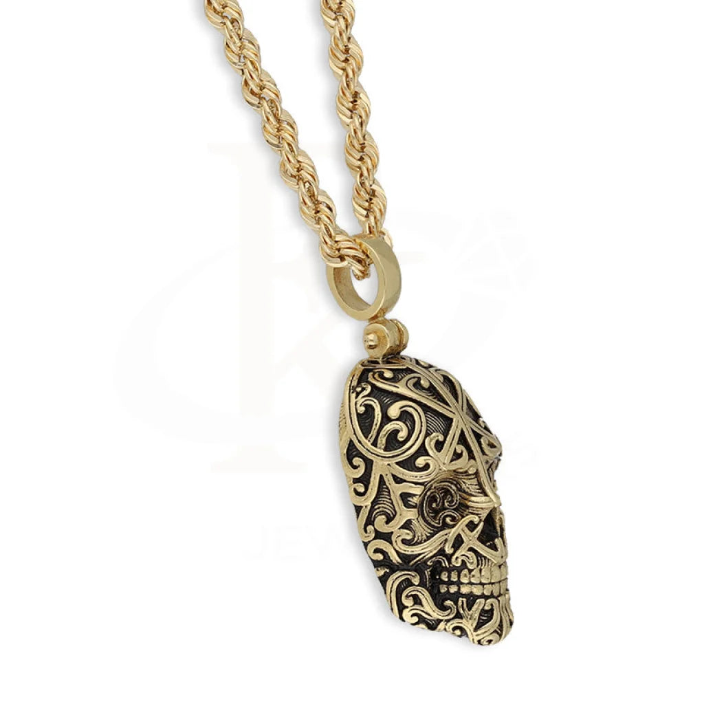 Gold Necklace (Chain With Skull Pendant) 18Kt - Fkjnkl18K5457 Necklaces