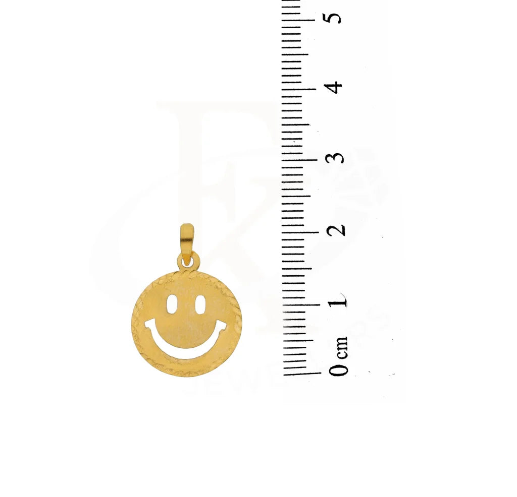 Gold Necklace (Chain With Smiley Face Pendant) 18Kt - Fkjnkl18K3114 Necklaces