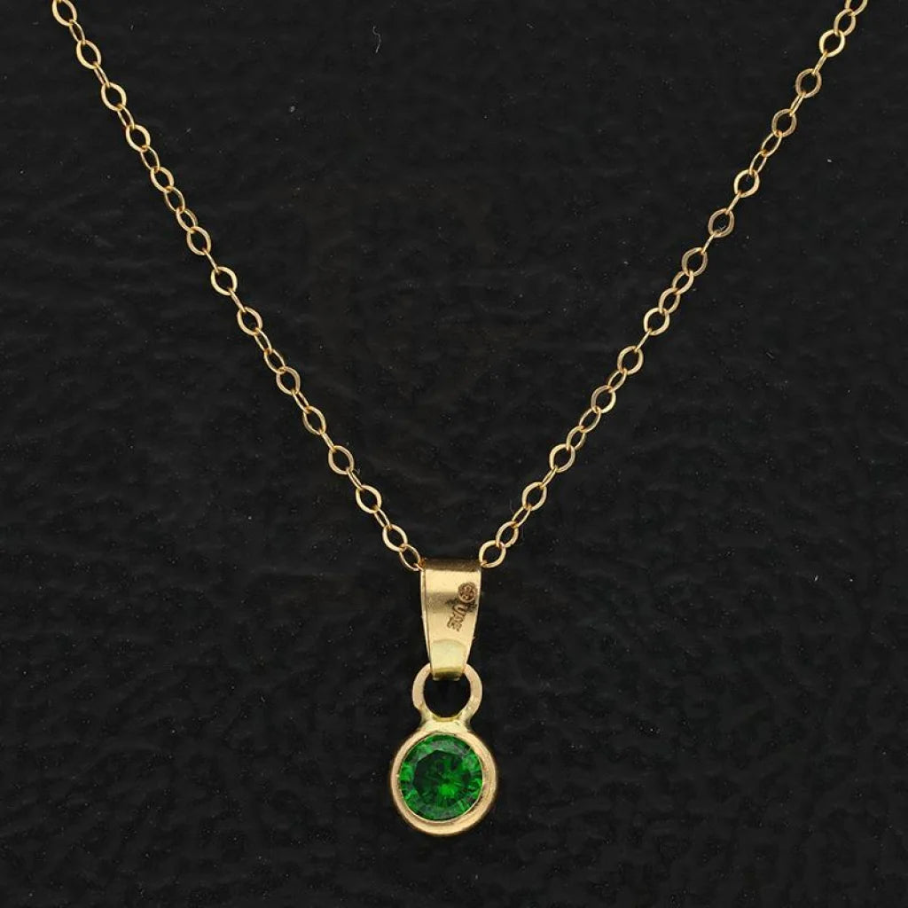 Gold Necklace (Chain With Solitaire Pendant) 18Kt - Fkjnkl18K2851 Necklaces