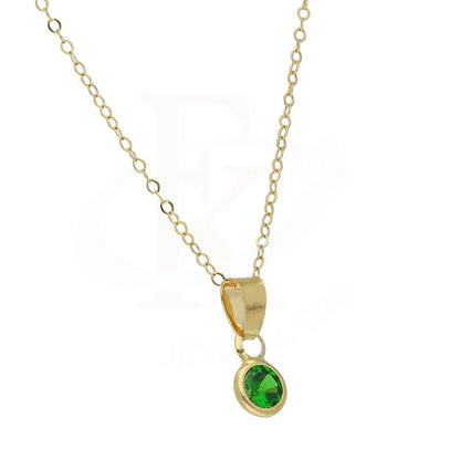 Gold Necklace (Chain With Solitaire Pendant) 18Kt - Fkjnkl18K2851 Necklaces