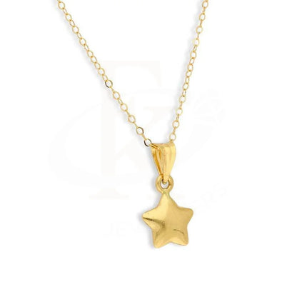 Gold Necklace (Chain With Star Pendant) 18Kt - Fkjnkl18K2845 Necklaces