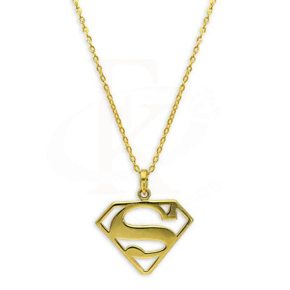 Gold Necklace (Chain With Superman Pendant) 18K - Fkjnkl18K2691 Necklaces