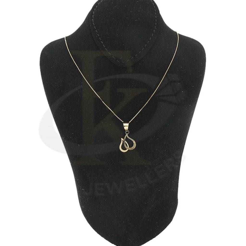 Gold Necklace (Chain With Teardrop Pendant) 18Kt - Fkjnkl18K2304 Necklaces