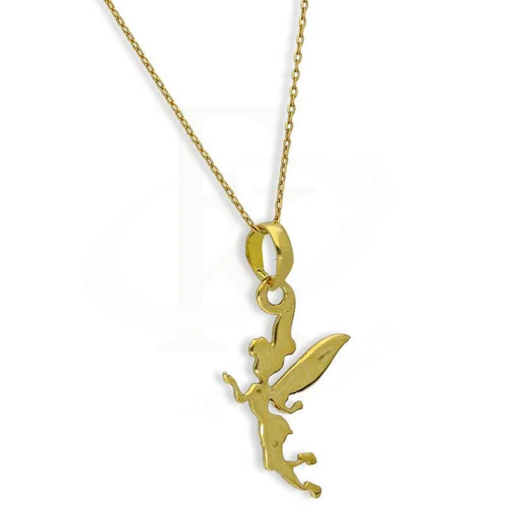 Gold Necklace (Chain With Angel Pendant) 18K - Fkjnkl18K2690 Necklaces