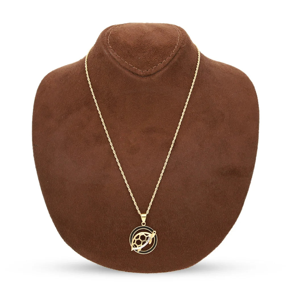 Gold Necklace (Chain With Turtle Pendant) 18Kt - Fkjnkl18K5104 Necklaces