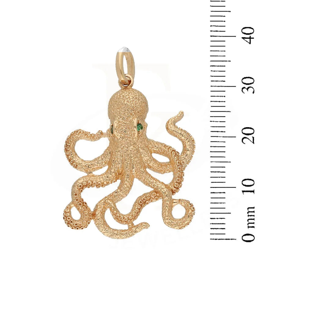 Gold Octopus Shaped Pendant 18Kt - Fkjpnd18K5110 Pendants