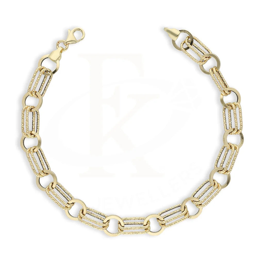 Gold Oval Cable Link Bracelet 18Kt - Fkjbrl18K5202 Bracelets