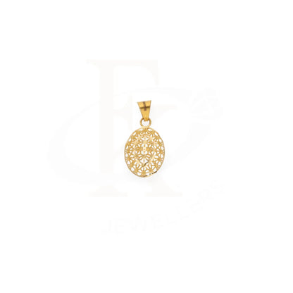 Gold Oval Pendant 21Kt - Fkjpnd21Km8215 Pendants