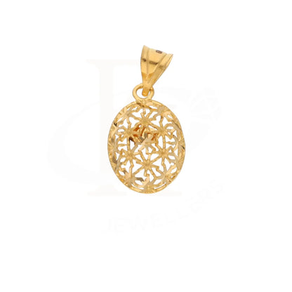 Gold Oval Pendant 21Kt - Fkjpnd21Km8396 Pendants