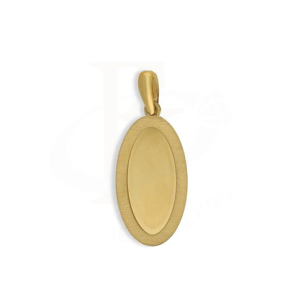 Gold Oval Shaped Pendant 18Kt - Fkjpnd18K3147 Pendants