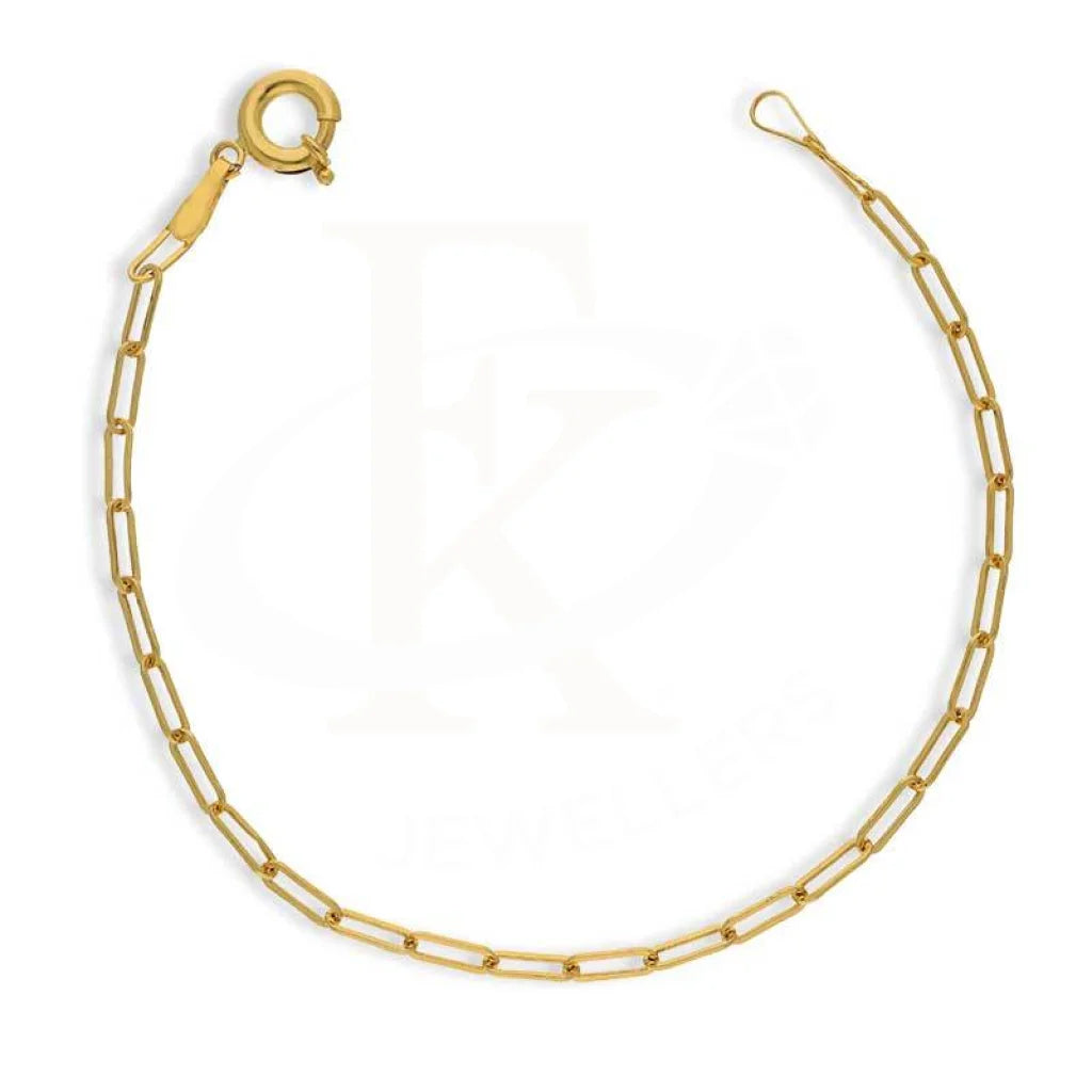 Gold Paper Clip Bracelet 21Kt - Fkjbrl21K2959 Bracelets