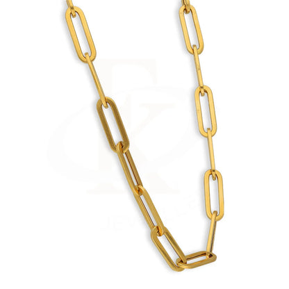 Gold Paper Clip Chain 22Kt - Fkjcn22K5628 Chains