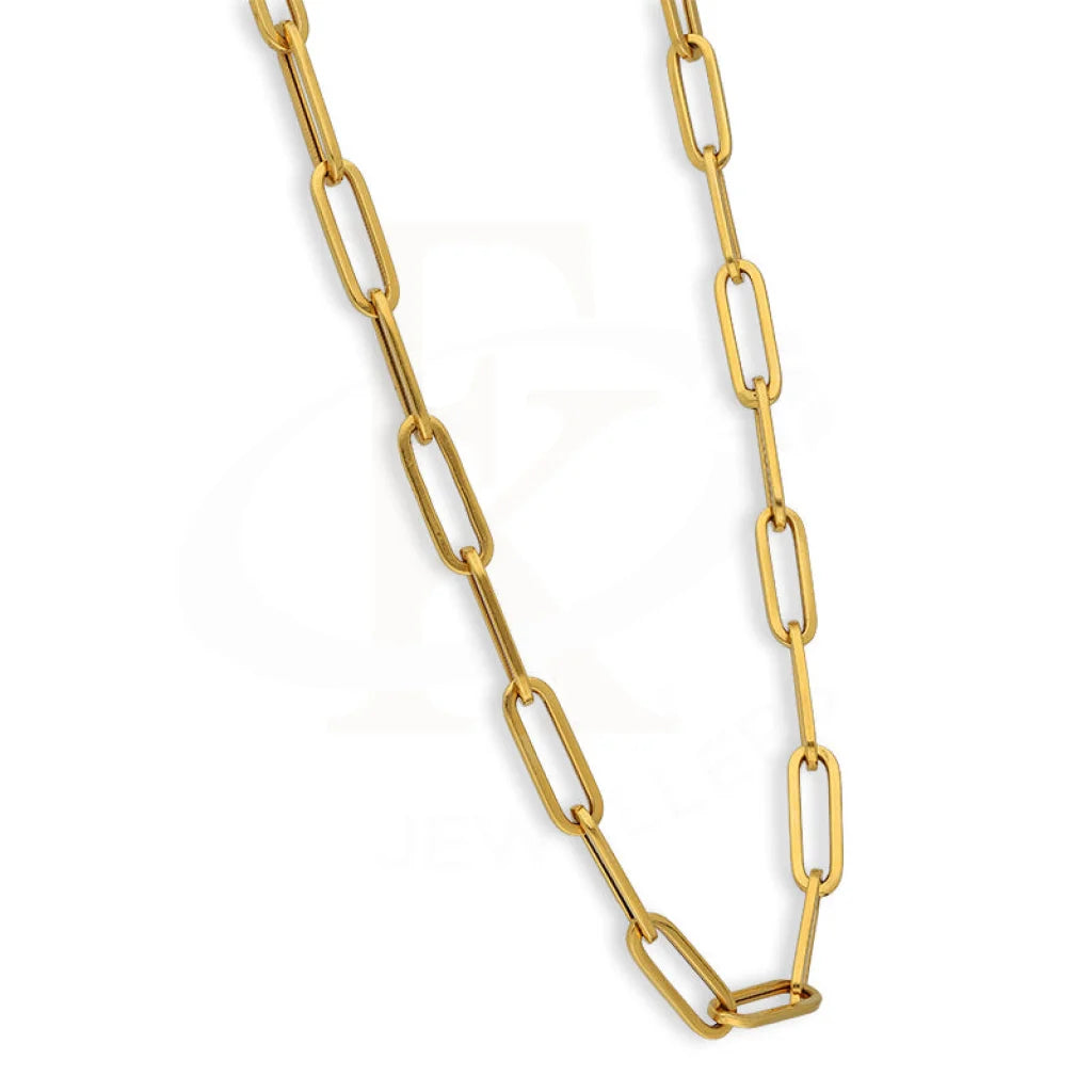 Gold Paper Clip Chain 22Kt - Fkjcn22K5630 Chains