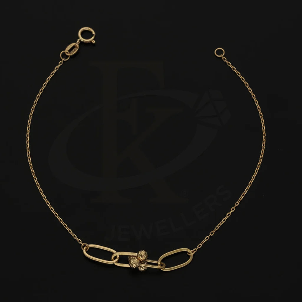 Gold Paper Clip Hardware Bracelet 18Kt - Fkjbrl18K5510 Bracelets