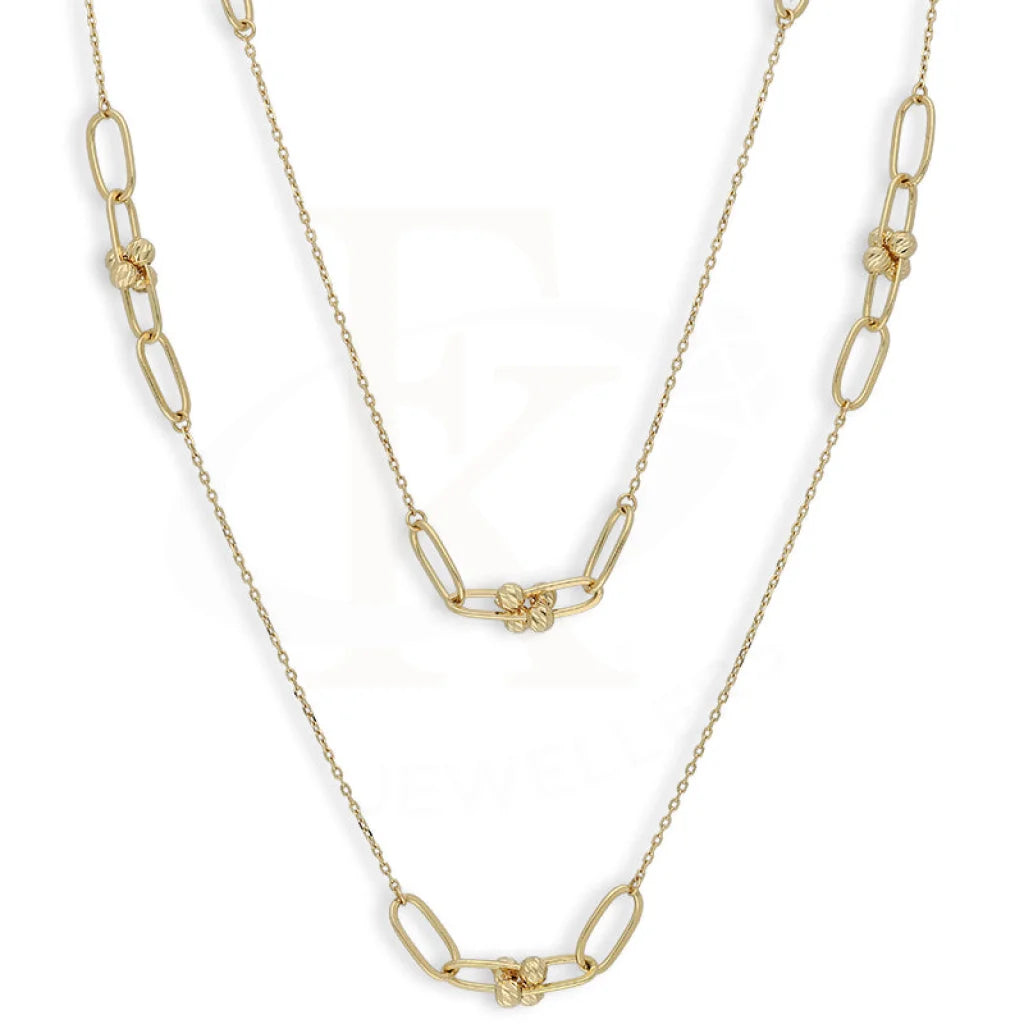 Gold Paper Clip Hardware Shall Necklace 18Kt - Fkjnkl18K5528 Necklaces