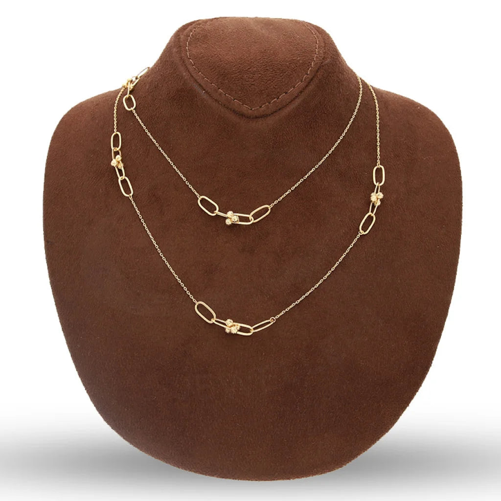 Gold Paper Clip Hardware Shall Necklace 18Kt - Fkjnkl18K5528 Necklaces