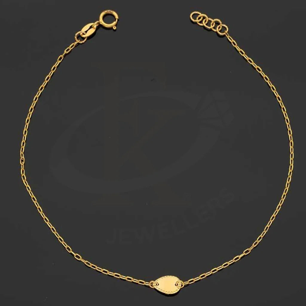 Gold Pear Shaped Bracelet 21Kt - Fkjbrl21K2942 Bracelets