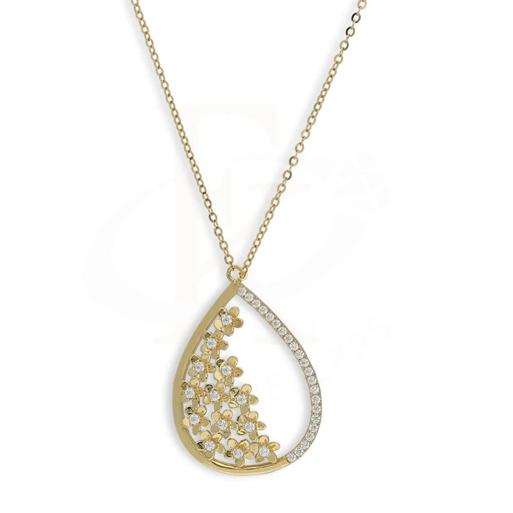 Gold Pear Shaped Necklace 18Kt - Fkjnkl18K5271 Necklaces