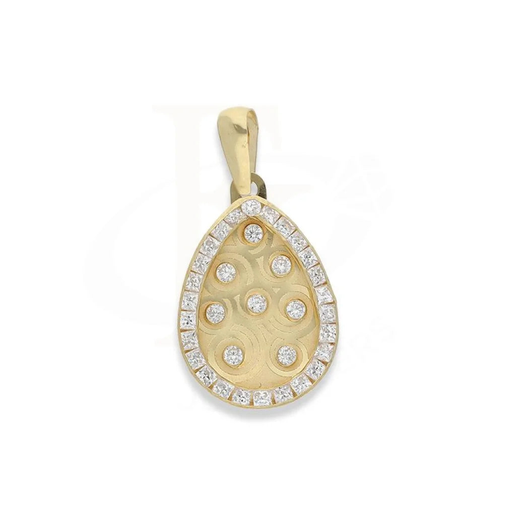 Gold Pear Shaped Pendant 18Kt - Fkjpnd1985 Type 1 Pendants