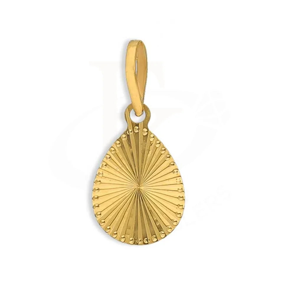 Gold Pear Shaped Pendant 21Kt - Fkjpnd21K3072 Pendants