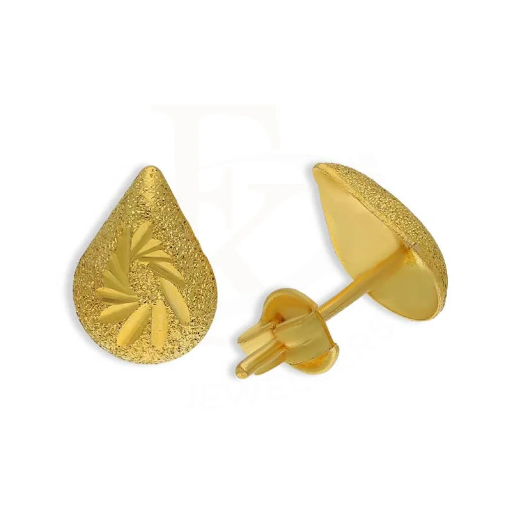 Gold Pear Shaped Pendant Set (Necklace And Earrings) 18Kt - Fkjnklst18K2441 Sets