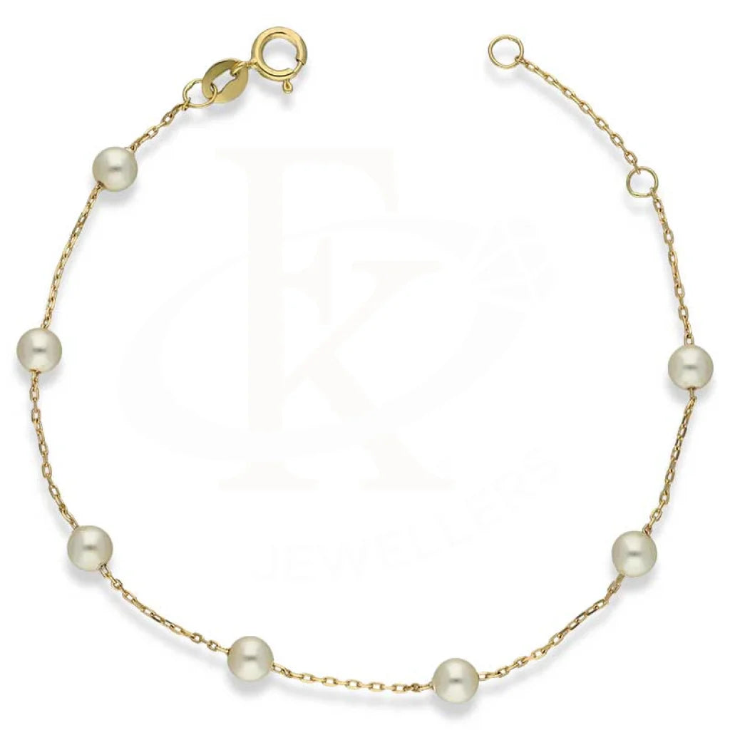 Gold Pearls Bracelet 18Kt - Fkjbrl18K3039 Bracelets