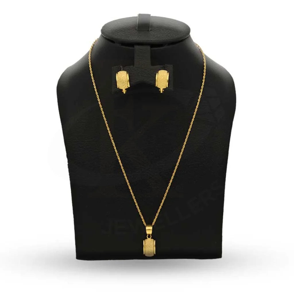 Gold Pendant Set (Necklace And Earrings) 18Kt - Fkjnklst18K2443 Sets