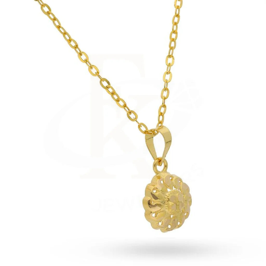 Gold Pendant Set (Necklace Earrings And Ring) 18Kt - Fkjnklst18K2128 Sets