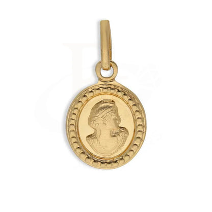 Gold Queen Oval Shaped Pendant 18Kt - Fkjpnd18K2993 Pendants