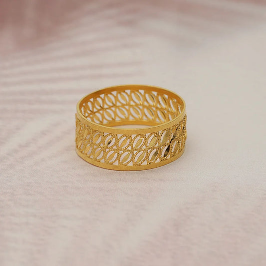 Gold Leaf Ring 22Kt - Fkjrn22K5056 Rings