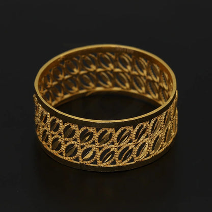 Gold Leaf Ring 22Kt - Fkjrn22K5056 Rings